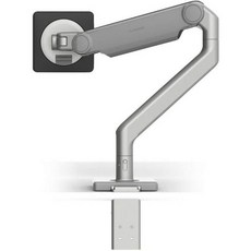 Humanscale 휴먼스케일 M2.1 베이스 투피스 클램프 마운트 조정 가능한 모니터 암 실버 M21CMSBTB, Silver