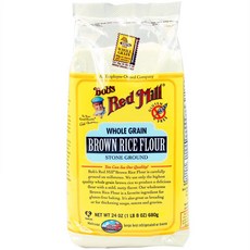 Bobs Red Mill 밥스 레드 밀 글루텐 프리 브라운 쌀가루 680g 4팩