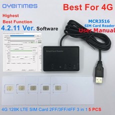 동시통역기 영어번역기 번역기 OYEITIMES SIM 카드 리더기 프로그래밍 가능 빈 LTE WCDMA GSM USIM 4G MCR3516 5 개 2FF 3FF 4FF 4211 버, 한개옵션1, 한개옵션0