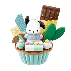 산리오 블록 포차코 민트초코 컵케이크 피규어 1개