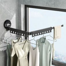 스타일닥터 STYLE DR 빨래건조대 벽부착 접식 건조대 벽부착 건조대 접식 건조대 베란다 접이식 건조대, 92cm, 1개