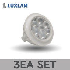 룩스램 LED할로겐 MR16 AC220V 10.5W 세트, 전구색, 3개