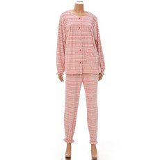 [휠라언더웨어] 수면 노르딕 패턴 여성 잠옷 상하의 세트 FI4PJE6457F CHI