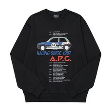 아페쎄 COFAX H27812 LZZ BLACK MACK 마크 레이싱 카 남성 맨투맨