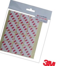 따라라 다용도 양면테이프 사각 35X35MM 60개 접착테이프 강력테이프 다용도테이프 3M테이프 3M양면테이프, 1개