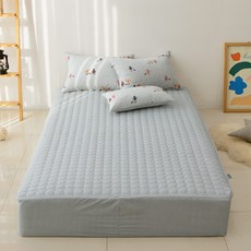 어린이s누빔매트리스커버