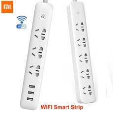 인박카 Xiaomi Mi 스마트 홈 전원 스트립 전기 소켓 Wifi App 무선 원격 제어 5 포트 콘센트 플러그, 5 Ports No USB, Add AU Ad