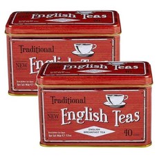 NEW ENGLISH TEAS 트레디셔널 잉글리시 브렉퍼스트 티 홍차 40티백 80g 2개