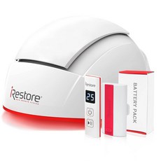 iRestore 전문가 282 모발 재성장을 위한 레이저 캡 남성 및 여성 탈모증을 위한 탈모 치료, 전문가용 + 배터리 팩