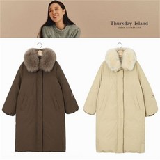 포커스_본점 DB 써스데이아일랜드 루즈핏 베이직 롱 다운 점퍼 T208MDJ237W