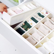 모든집 2+2 국산 안심소재 양말 연결형 속옷정리함, 연결형속옷_넓은형(2+2), 1세트