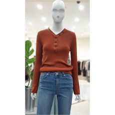 W몰 나이스크랍 브이넥 골지니트 A203PWK801