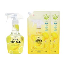 뿌리는 레몬식초 용기 400ml 1개+리필 725ml 2개 세이프