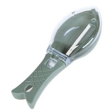 물고기 저울 Graters Scraper 물고기 청소 도구 덮개가있는 저울 장치 긁기 홈 주방 요리 낚시 도구 Pesca 태클, 하나, green,