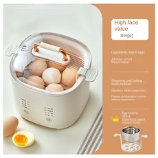 다기능 자동 계란 조리기 보일러 및 스티머 약속 기능 포함 부드러운 중간 또는 단단한 220V, without steamer, 1개