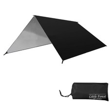 리틀포레스트 미니타프+파우치 3x3m, 2x2m-블랙