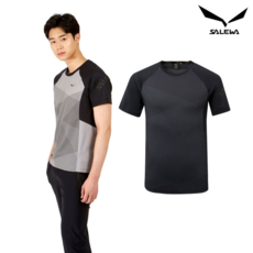 살레와 살레와 본사 남성 돌로미티 드라이 절개 반팔 티셔츠(O2ST203_M)