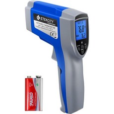 Etekcity 디지털 온도계 비접촉식 58°F 1022°F(-50°C 550°C) ih 조절 가능한 방사율 및 육류 냉장고 풀 오븐용 최대 측정값 파란색 89, 1개