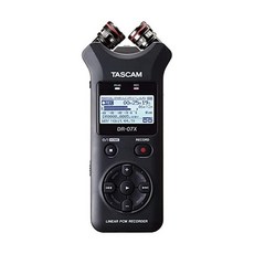 Tascam DR-07X 스테레오 소형 디지털 오디오 녹음기 및 USB 오디오 검정