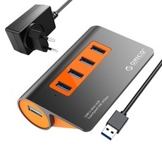 오리코 USB3.1 Gen2 10Gbps 4포트 허브 M3H4-G2, 혼합 색상