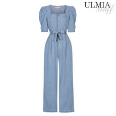 퍼프소매점프슈트