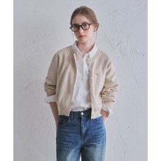 [ORO] 에센셜 라운드 니트 가디건 Soft Beige