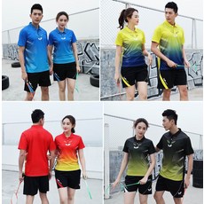 탁구의류 뉴타입 나비 운동 유니폼 36182탁구 옷 남녀 커플용품 상의 세트포장 빠른건조 글자인쇄