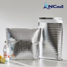 XNCmall 은박보냉백 보냉팩 라미봉투 보냉봉투, [은박보냉백] 18 x 23 + 5 (100장), 100개