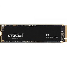 Crucial P3 2TB PCIe 3.0 3D NAND NVMe M.2 SSD 최대 3500MB/s CT2000P3SSD8., 1TB