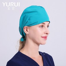 사이클영 수술실 의사 간호사모자 솔리드 무지 조롱박모자 치과 미용원 작업모자 카고 남성 여성 통용 실내