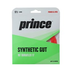 테니스스트링 Prince테니스라켓줄 연선 SYN Gut빨간색 외줄(Beast뉴타입 세트 증), T01-빨간색(실이 12.2m선 1.25mm)