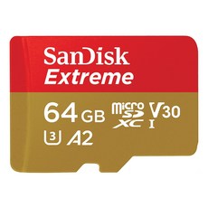 샌디스크 익스트림 마이크로 SD 카드 CLASS10 100~160MB/S (사은품), 64GB