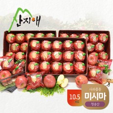 [산지애]씻어나온 꿀사과 10.5kg(3.5kg*3박스) 미시마 / 중과, 단품