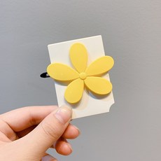 폰영 스크런치 INS 캔디 색깔 플라워 머리집게 인싸템 소녀 똑딱핀 머리핀 숲 심플 앞머리 클립 자 뒤통수 헤어액세서리