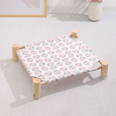 리빙공감 레스트 강아지 고양이 대형 조립형 해먹침대, 1개, 피치