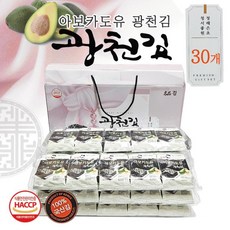 광천김[아보카도유 광천김세트 30봉]광천김/광천김/김세트/김자반/도시락김/선물용김/선물세트[효정무역], 아보카도 광천김(대-30봉)