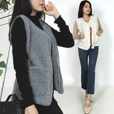 3XL 컬러추가 44~120까지 남녀공용 덤블조끼 뽀글이 빅사이즈