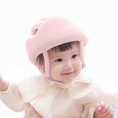 베이비팜 아기 머리 쿵 보호대 헬멧, 핑크, 1개 핑크 × 1개 섬네일