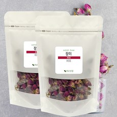 자연그대로를 담은 장미꽃 차 은은한향의 꽃차 장미꽃차100% 장미차, 2개, 100g(지퍼백), 100g, 2개, 1개입