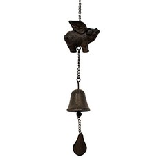 EOM Flying Pig With Wings Bell Wind Chime 주철 - E09660722HVWYF7, 단일옵션