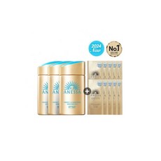 아넷사 NEW 퍼펙트 UV 선스크린 스킨케어 밀크 NA 60ml 3개 + 브라이
