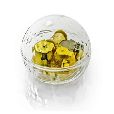 Clear 18 Note Dimpled Acrylic Round Dome Musical Paperwe (187. Id Like to Teach the World to Sing), 본상품