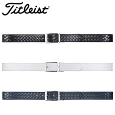 2024 Titleist 타이틀리스트 리버서블 양면디자인 골프벨트 남성용, 검정&회색, 1개
