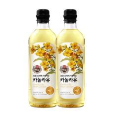 백설 카놀라유, 900ml, 2개입