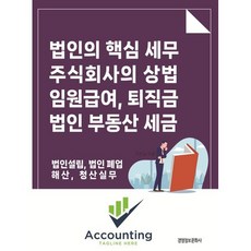 법인의 핵심 세무 주식회사의 상법 임원급여 퇴직금 법인 부동산 세금:법인설립 법인 폐업 해산 청산 실무, 경영정보문화사, 이진규 저