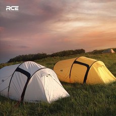 로티캠프 RCE 라브 백패킹 터널형 텐트 2인용, 옐로우