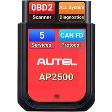 Autel MaxiAP AP2500 OBD2 스캐너 블루투스 무선 OBD II 자동 진단 5가지 리셋 기능 AutoVIN Autel 스캔 도구 및 코드 리더기 아이폰 및 안드, Autel MaxiAP AP2500 OBD2 스캐너 블, 1개