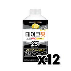 테이크핏 프로 레몬 제로슈가 단백질음료 450ml x 12개