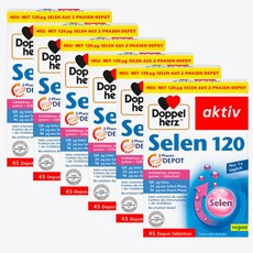 Doppelherz Selenium 도펠헤르츠 셀레늄 120 45정 X6, 6개