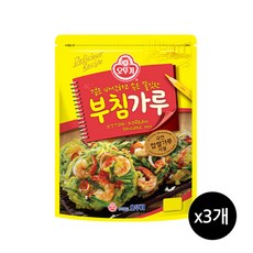 오뚜기 부침가루, 1kg, 3개